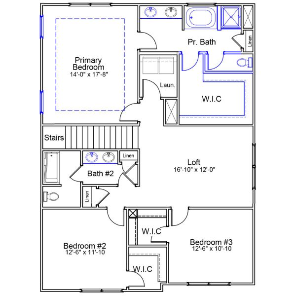 2D floor plan layout of this home in Ellington, Elgin, SC (Image 3).