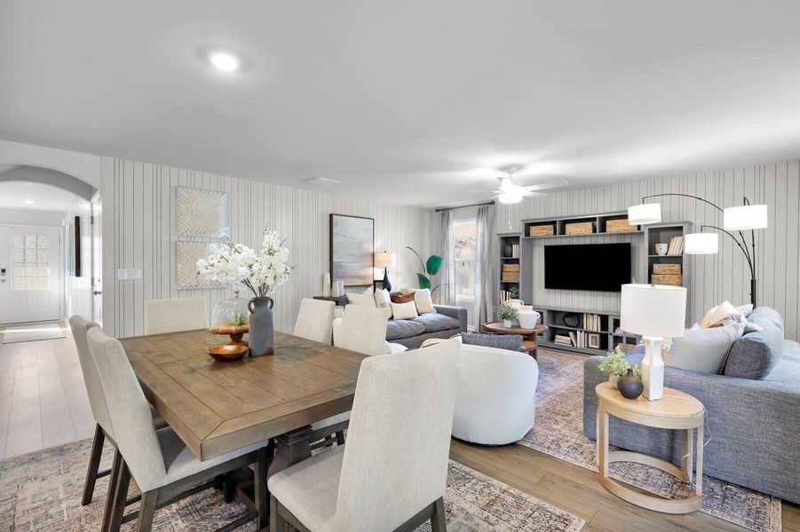 Furnished interior view inside a new home in , Summerville (Image 8). Furnished interior view inside a new home in , Summerville (Image 8).