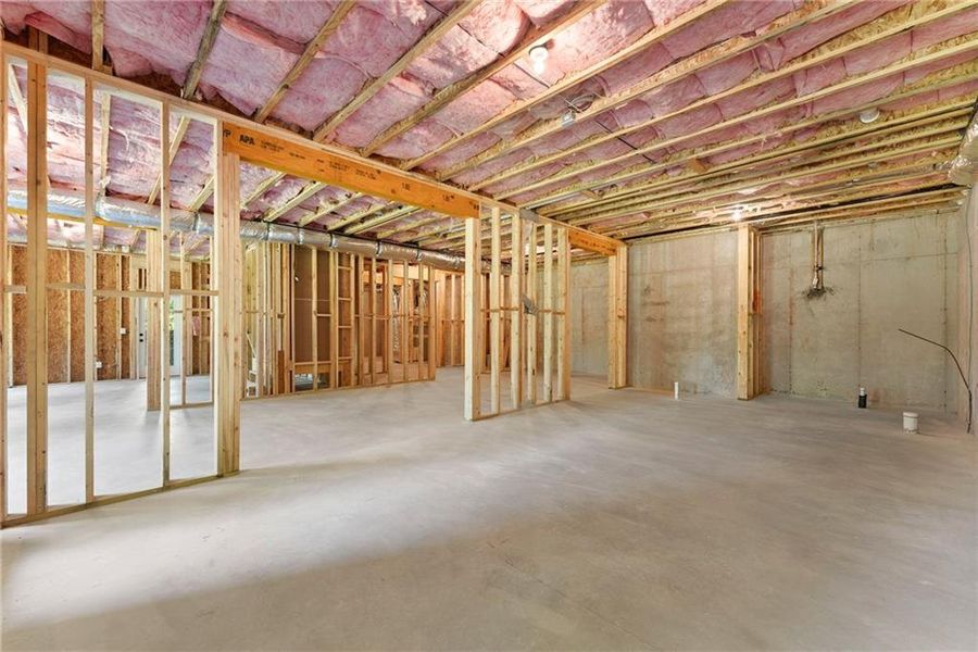 In-progress construction of a new home in , Flowery Branch, GA (Image 56).