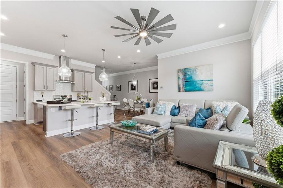 Furnished interior view inside a new home in , Decatur (Image 25).