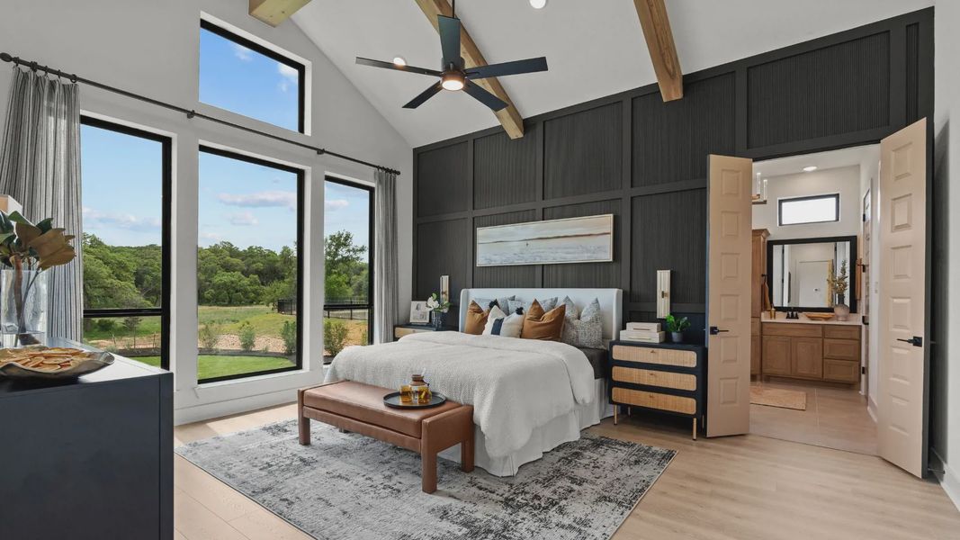 Representative furnished interior of a home built from the Savara by Chesmar Homes in Feathergrass, Florence (Image 18).