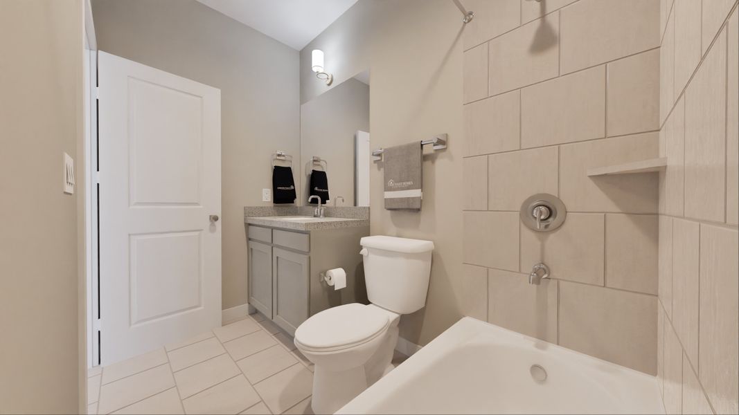 Representative furnished interior of a home built from the O'Conner by Tricoast Homes in Summer Place 35', Montgomery (Image 10). Representative furnished interior of a home built from the O'Conner by Tricoast Homes in Summer Place 35', Montgomery (Image 10).