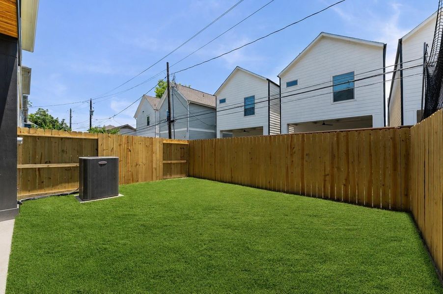 Pool-ready 25' x 19' backyard