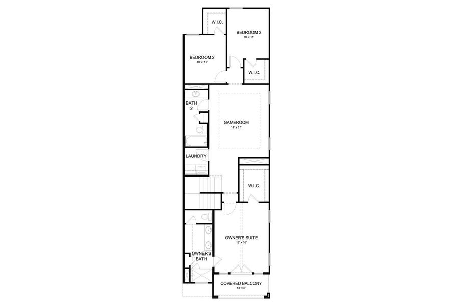 2D floor plan layout of this home in Independence Heights, Houston, TX (Image 3).