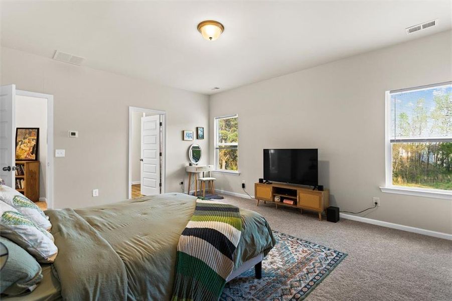 Furnished interior view inside a new home in Garrett Preserve, Hiram (Image 44).