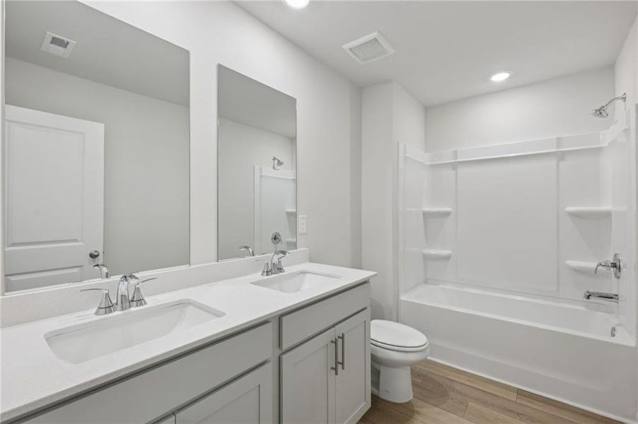 Furnished interior view inside a new home in Westmont Preserve, Powder Springs (Image 10).