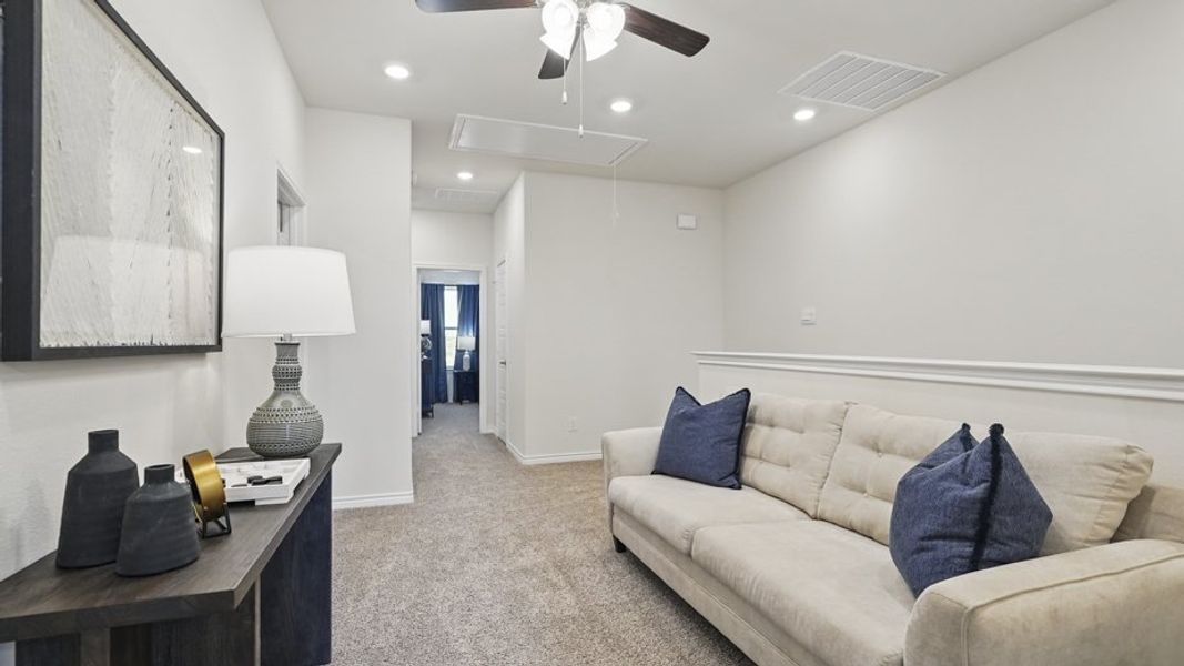 Furnished interior view inside a new home in Liberty Crossing, Royse City (Image 32).