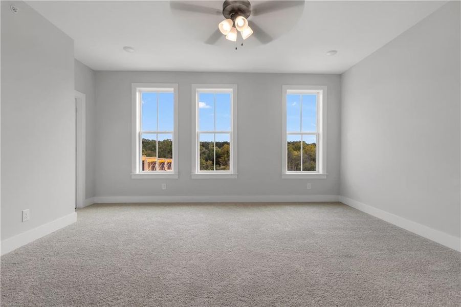 Spacious, unfurnished interior of a new home in Echo Park, Suwanee (Image 13). Spacious, unfurnished interior of a new home in Echo Park, Suwanee (Image 13).