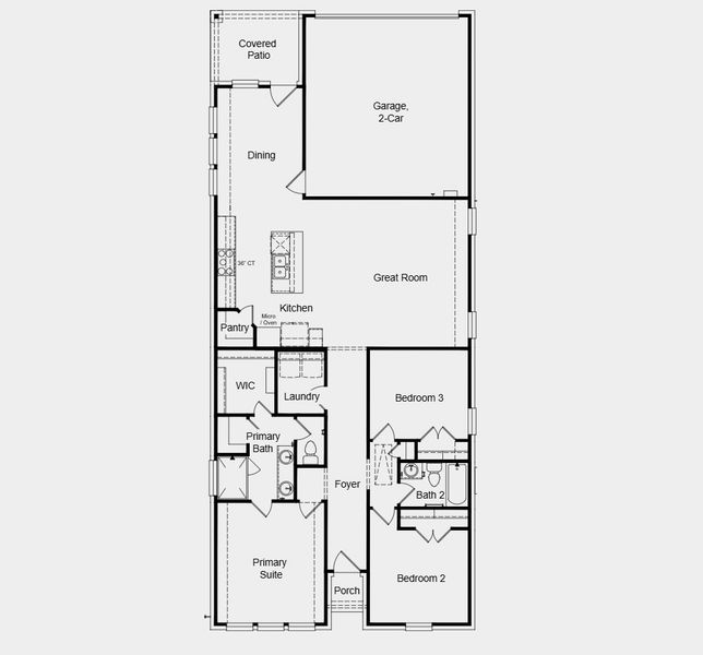2D floor plan layout for the Braxton by Taylor Morrison in The Ranch at Uptown Celina 40s, Celina, TX (Image 3). 2D floor plan layout for the Braxton by Taylor Morrison in The Ranch at Uptown Celina 40s, Celina, TX (Image 3).