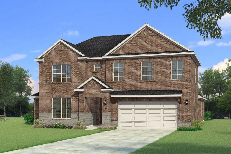 The Vienna - Hill Country with Stone Elevation