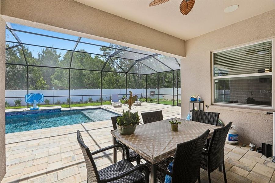 Exterior details and patio area of a home in Whiting Estates, Spring Hill (Image 24).