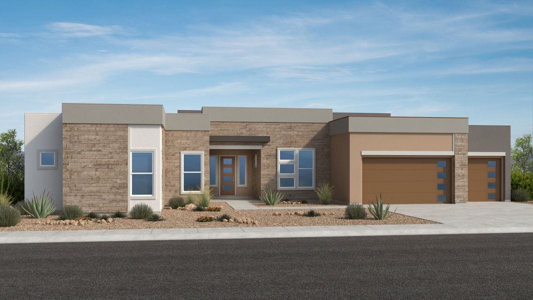 Front exterior of a home in the Verdin Capstone Collection community, located in Phoenix, AZ (Image 9).