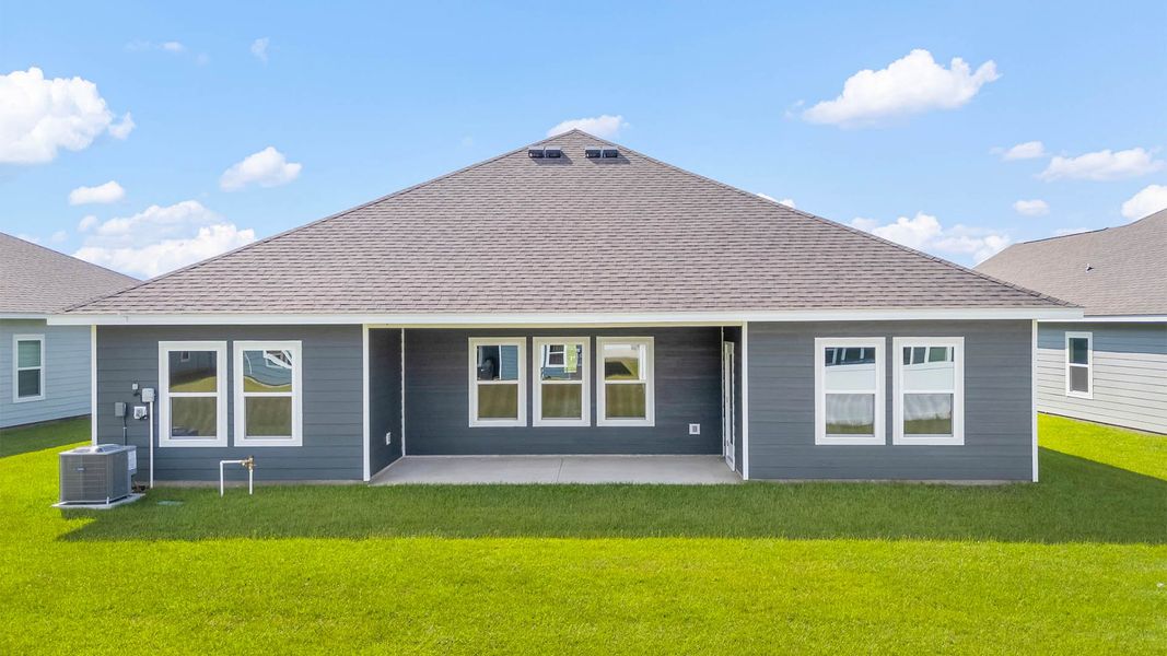 Front exterior of a new home in Liberty, Panama City, FL, highlighting curb appeal (Image 20).