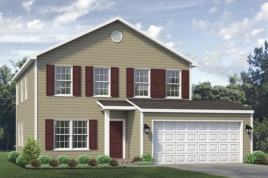 Front exterior of a home in the The Wilcox community, located in Greensboro, NC (Image 12).