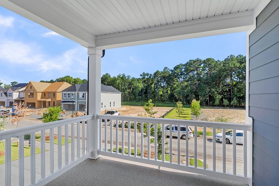 Exterior details and patio area of a home in Pineland Preserve, Summerville (Image 4).