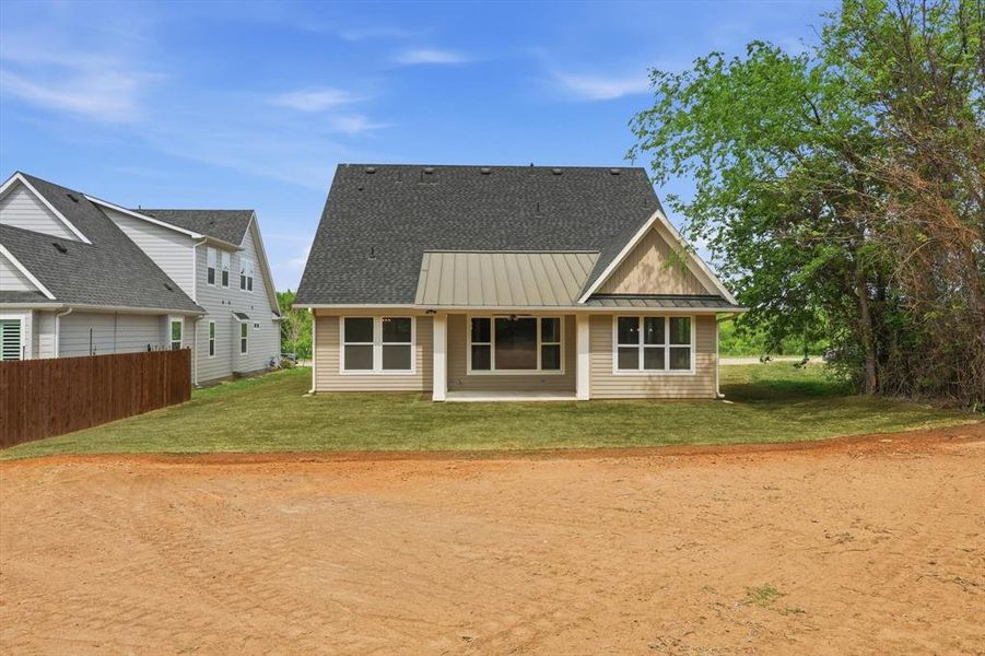 Exterior details and patio area of a home in , Argyle (Image 26).