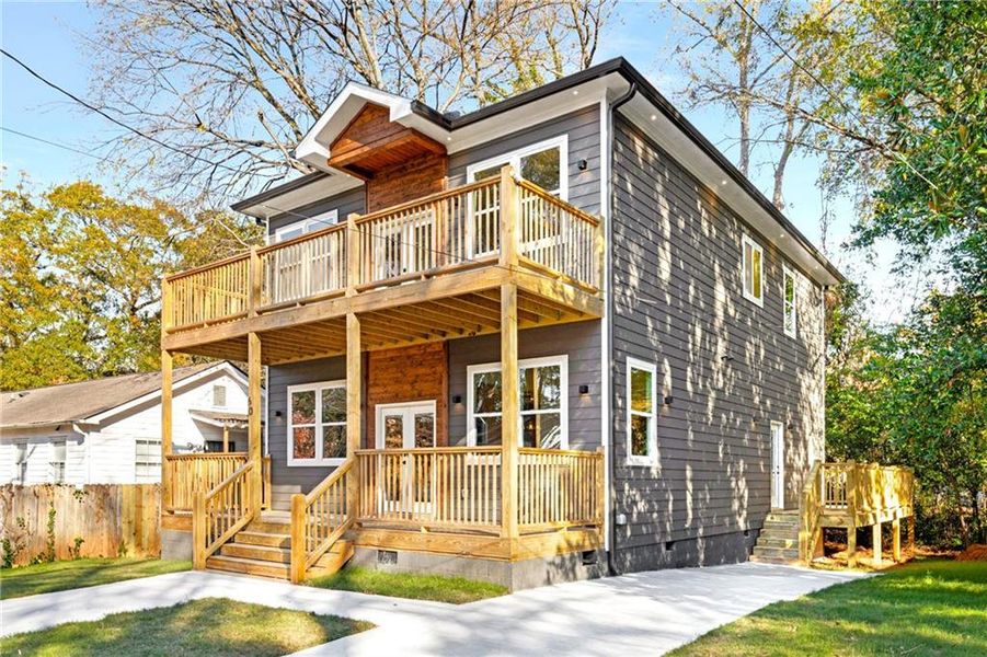 Front exterior of a new home in , Atlanta, GA, highlighting curb appeal (Image 2).