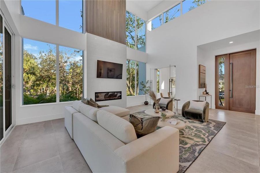 Furnished interior view inside a new home in , Sarasota (Image 8).