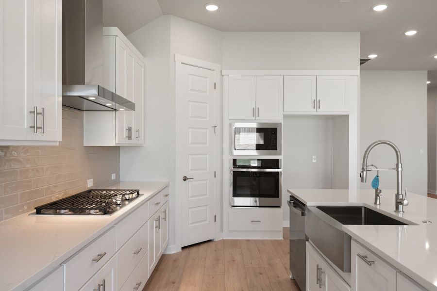 Furnished interior view inside a new home in Lariat, Liberty Hill (Image 6).