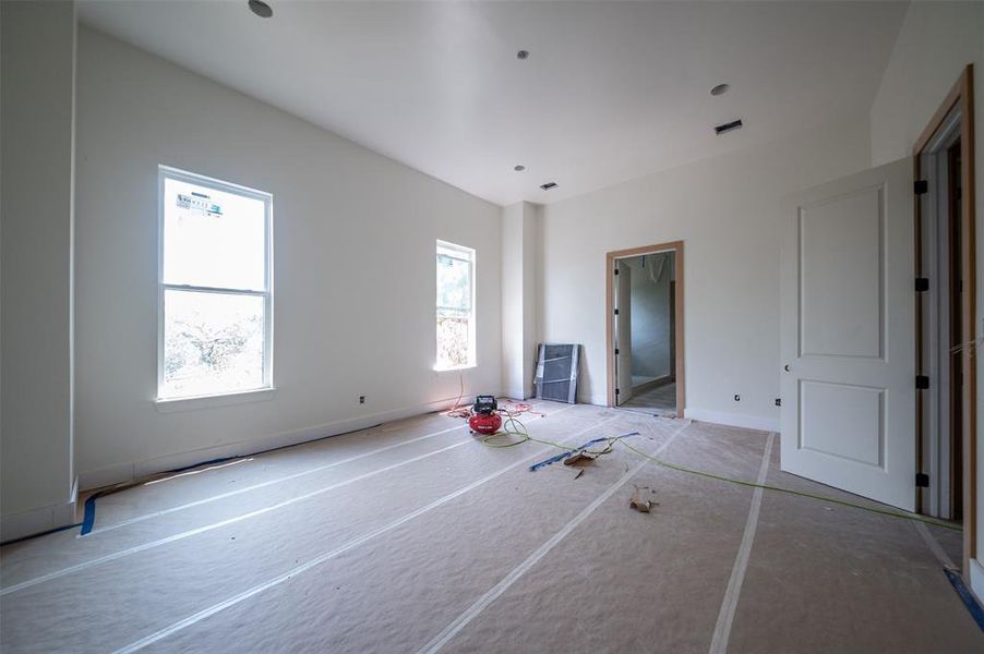 The bedroom sizes in this home are unbelievable. Every bedroom has space for a king bedroom + additional seating area if desired.