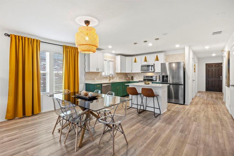 Furnished interior view inside a new home in , Denton (Image 4).