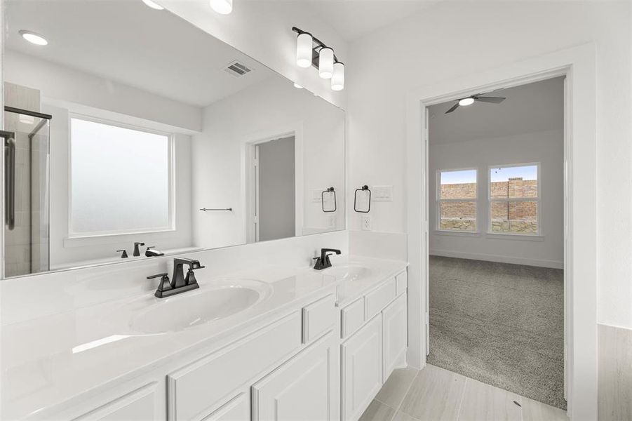 Furnished interior view inside a new home in The Villages of Hurricane Creek, Anna (Image 6). Furnished interior view inside a new home in The Villages of Hurricane Creek, Anna (Image 6).