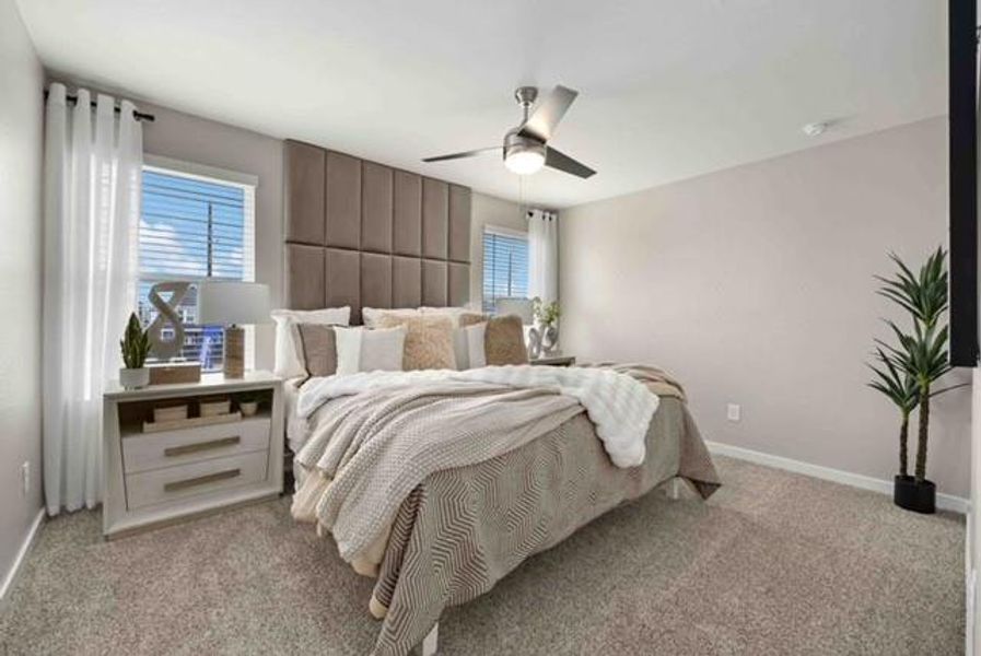 Furnished interior view inside a new home in Grand West, Houston (Image 8).