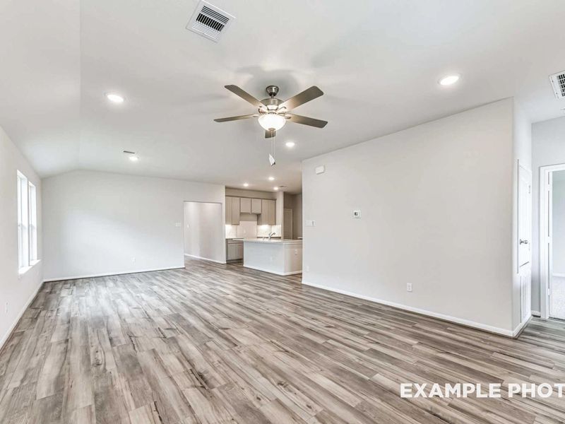 Representative unfurnished interior of a home built from the The Laguna A with 3-Car Garage by Davidson Homes LLC in River Ranch Meadows, Dayton (Image 18). Representative unfurnished interior of a home built from the The Laguna A with 3-Car Garage by Davidson Homes LLC in River Ranch Meadows, Dayton (Image 18).