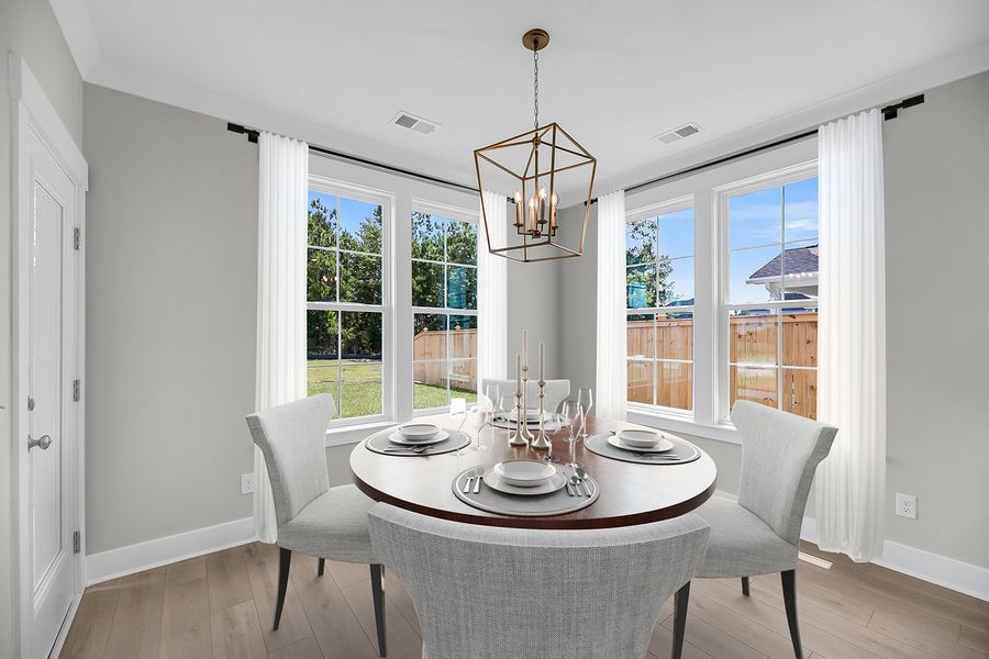Representative furnished interior of a home built from the Bates II - Vanguard Collection by Mungo Homes in Scotts Hill Village, Wilmington (Image 5).