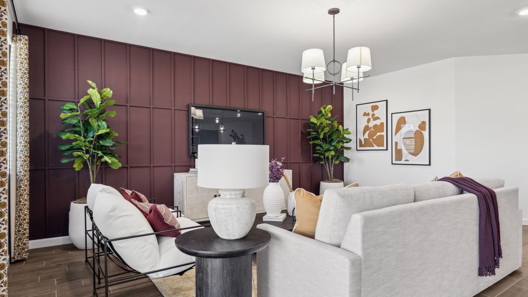 Furnished interior view inside a new home in Del Rio Ranch, Avondale (Image 11). Furnished interior view inside a new home in Del Rio Ranch, Avondale (Image 11).