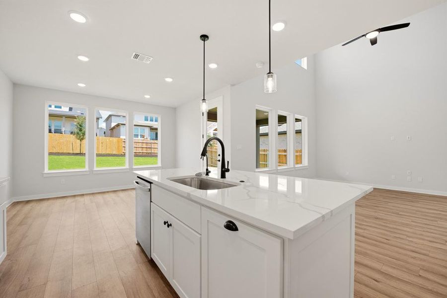 Furnished interior view inside a new home in Heritage, Dripping Springs (Image 7).