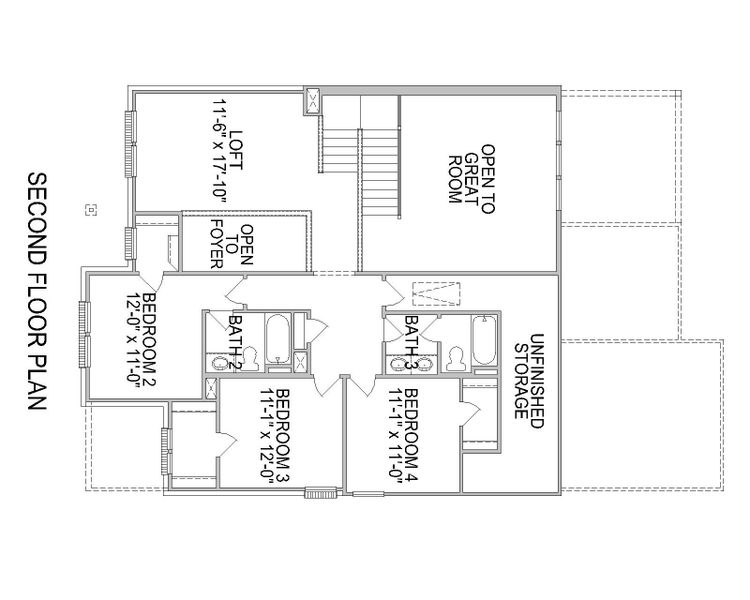 2D floor plan layout for the Martin by Tri Pointe Homes in Tompkins Reserve, Katy, TX (Image 7). 2D floor plan layout for the Martin by Tri Pointe Homes in Tompkins Reserve, Katy, TX (Image 7).