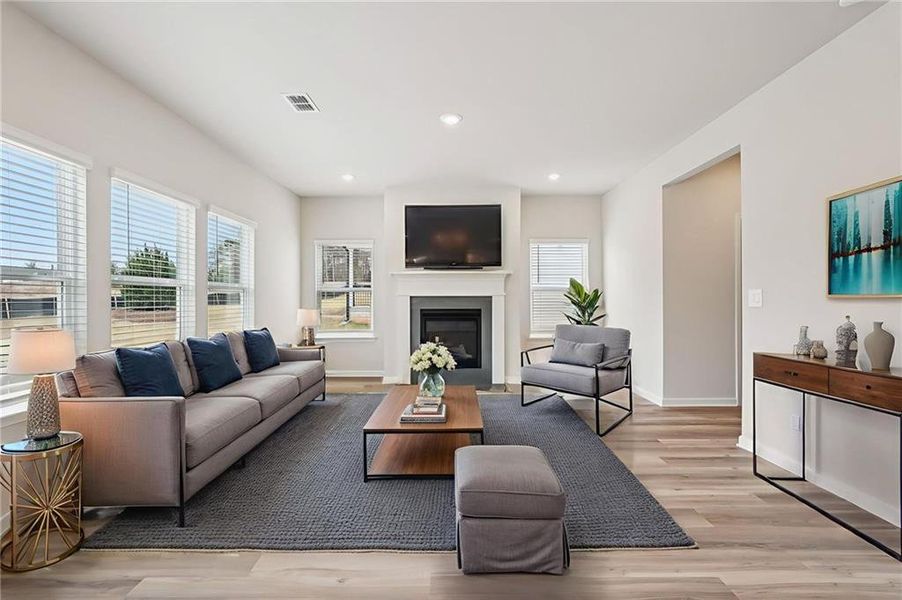 Furnished interior view inside a new home in Harmony Manor, Fairburn (Image 9).