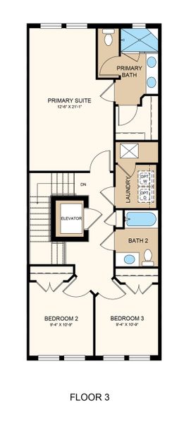 2D floor plan layout of this home in Seahaven, Punta Gorda, FL (Image 9).