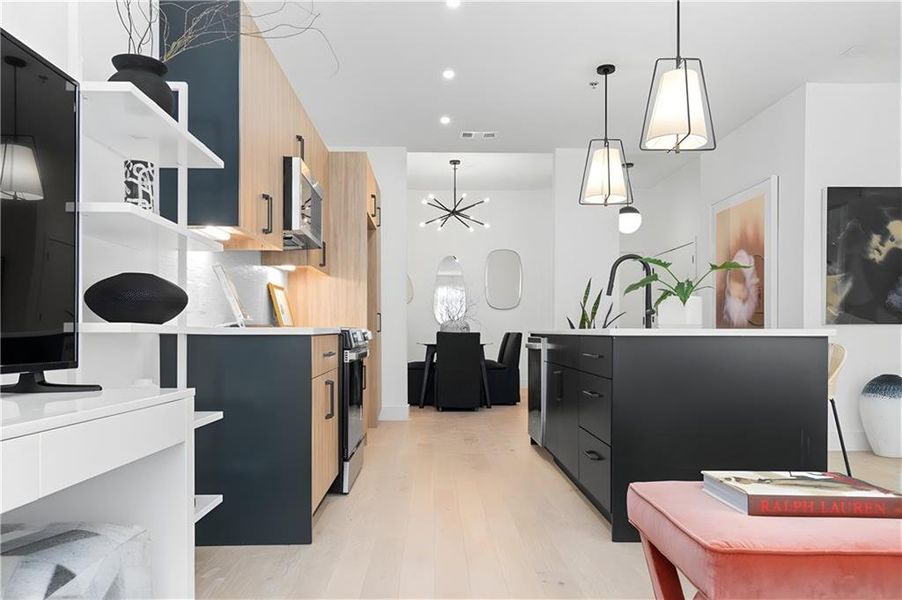 Furnished interior view inside a new home in , Atlanta (Image 11).