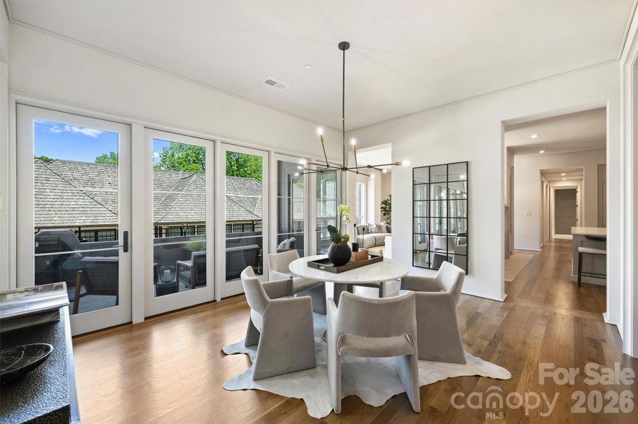 Furnished interior view inside a new home in , Charlotte (Image 5).