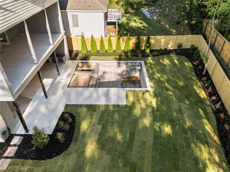 Exterior details and patio area of a home in , Atlanta (Image 14).