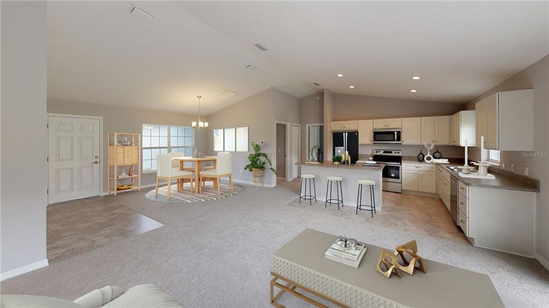 Furnished interior view inside a new home in , Citra (Image 3).