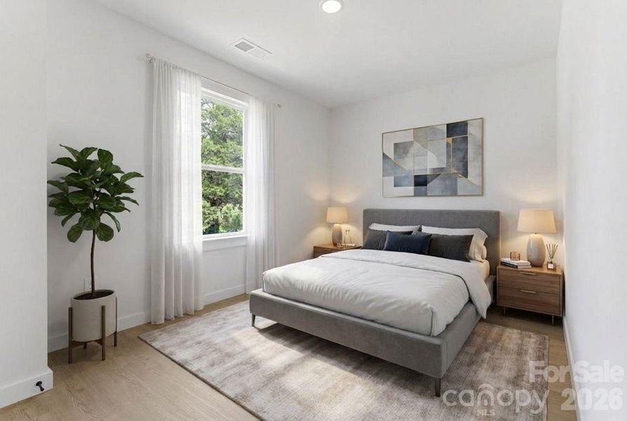 Furnished interior view inside a new home in , Hickory (Image 9).