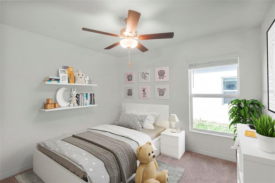 Furnished interior view inside a new home in Wind Meadows South, Bartow (Image 11).