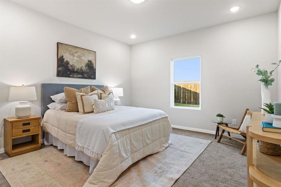 Furnished interior view inside a new home in Trails of Fossil Creek, Fort Worth (Image 15). Furnished interior view inside a new home in Trails of Fossil Creek, Fort Worth (Image 15).