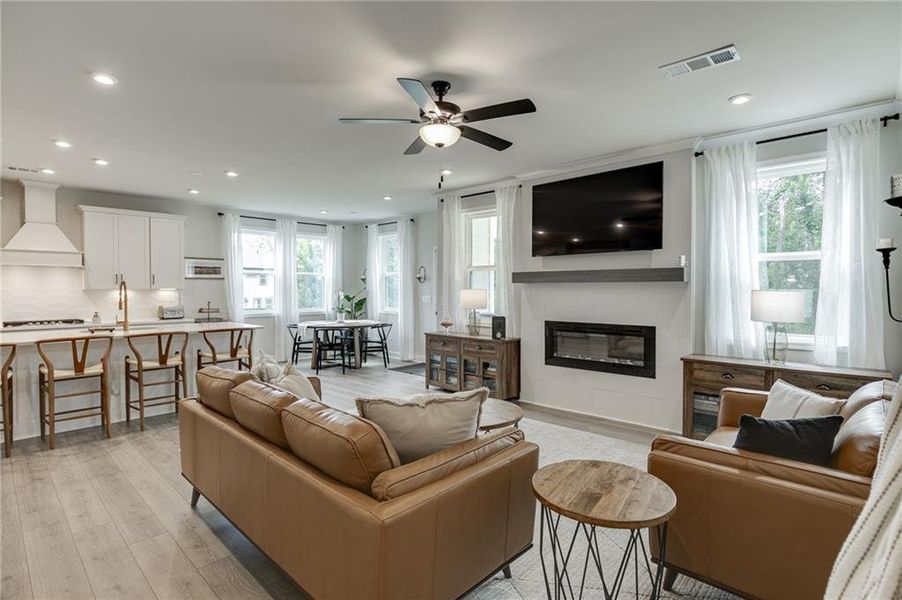 Furnished interior view inside a new home in Tiberon Woods, Cumming (Image 31). Furnished interior view inside a new home in Tiberon Woods, Cumming (Image 31).