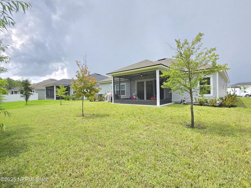 Exterior details and patio area of a home in Sandy Creek, St. Augustine (Image 2).