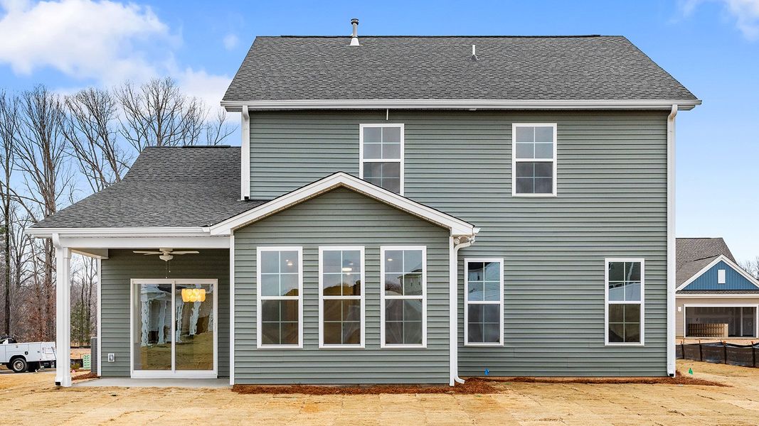 Exterior details and patio area of a home in Fieldstone, Lexington (Image 27).
