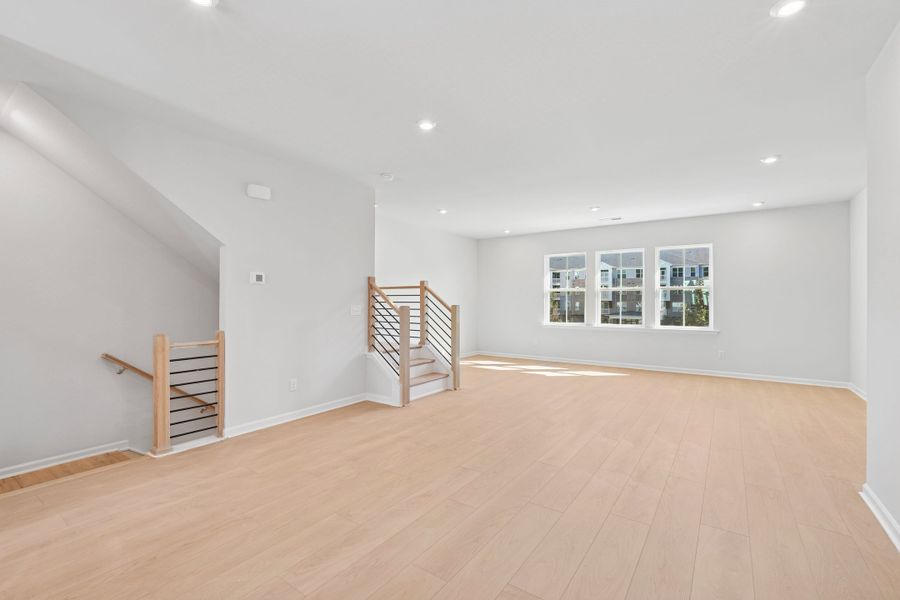 Representative unfurnished interior of a home built from the Nola by Tri Pointe Homes in The Grove at Latta Park, Durham (Image 12).