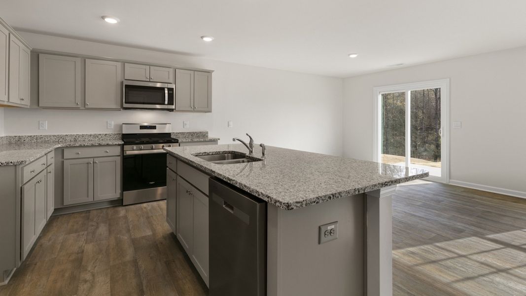 Representative furnished interior of a home built from the Freeport by D.R. Horton in Blair Ridge, La Grange (Image 4).