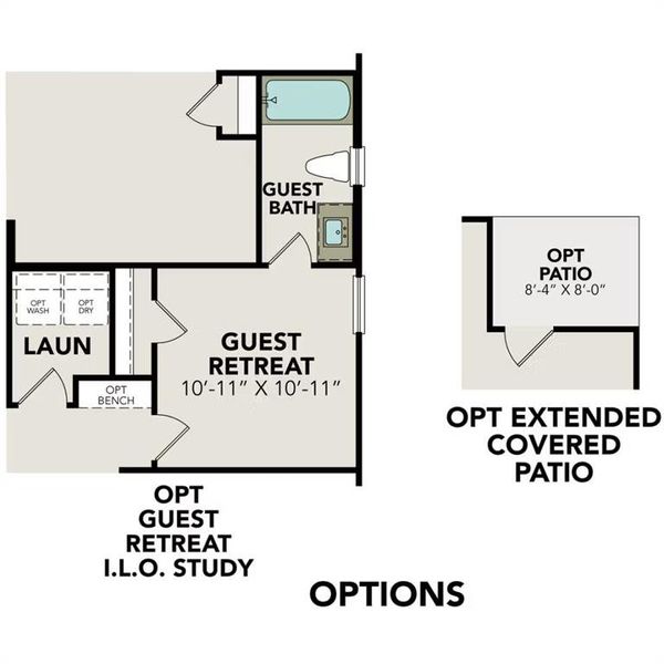 2D floor plan layout of this home in Hannah Heights, Seguin, TX (Image 4).