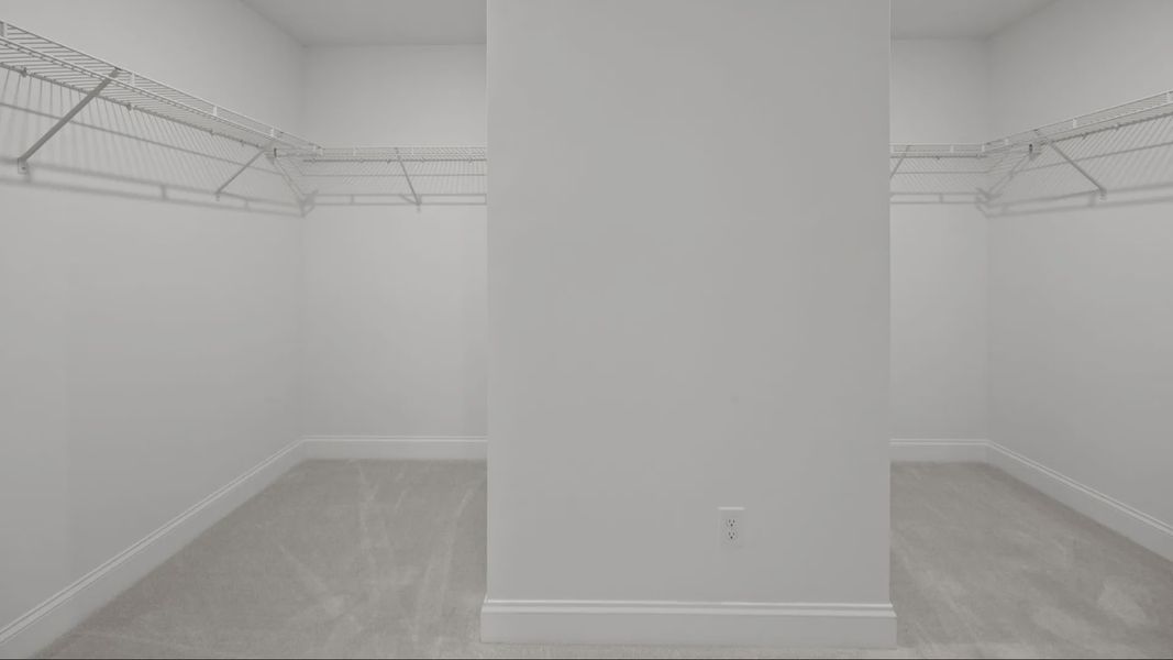 The Norris Plan by DRB Homes in McBride Indian Trail, NC - Primary Walk in Closet The Norris Plan by DRB Homes in McBride Indian Trail, NC - Primary Walk in Closet
