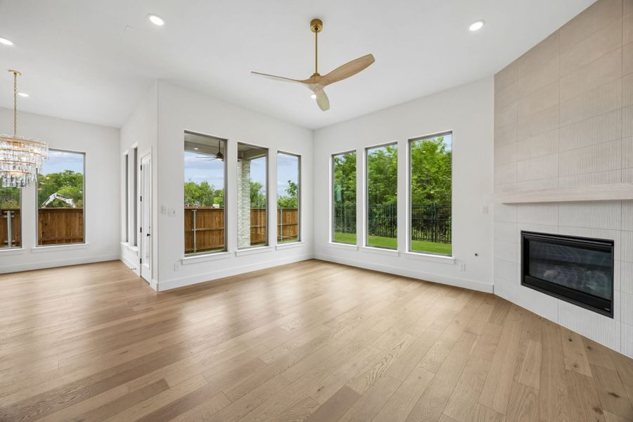 Spacious, unfurnished interior of a new home in The Parks at Wilson Creek, Celina (Image 46). Spacious, unfurnished interior of a new home in The Parks at Wilson Creek, Celina (Image 46).