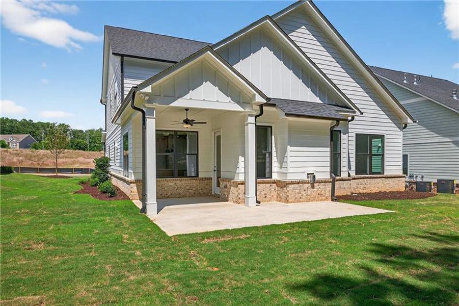 Exterior details and patio area of a home in Livingstone Park, Kennesaw (Image 20).